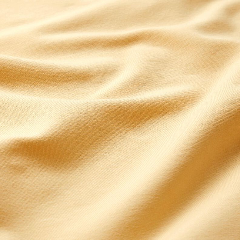 Let bomuldssweat ensfarvet – vaniljegul,  image number 4
