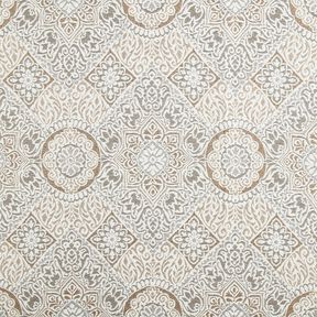 Dekorationsstof Jacquard elegante fliser – anemone/lysebeige, 