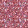 French Terry Sommersweat paisley-blomster Digitaltryk – bourgogne-farvet,  thumbnail number 1
