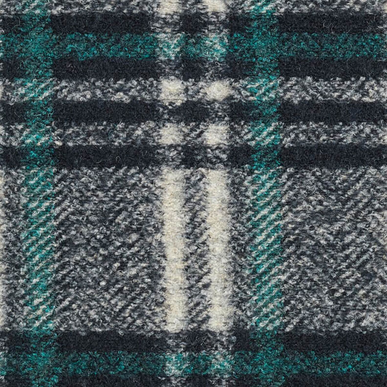 Frakkestrik uldblanding store tern – natblå,  image number 1