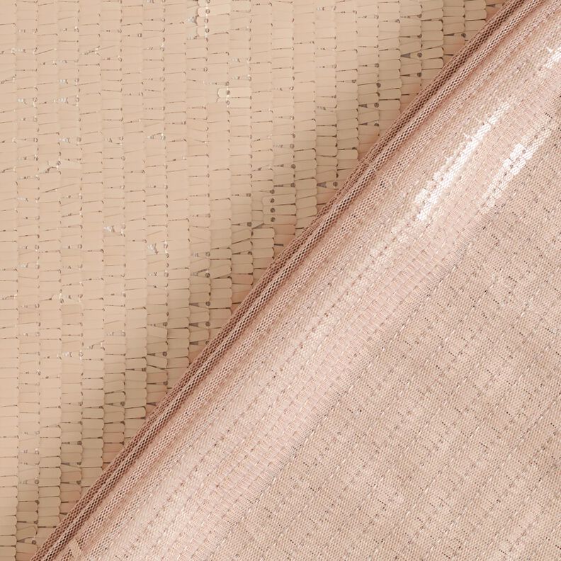 Pailletstof Firkanter – lys gammelrosa,  image number 3