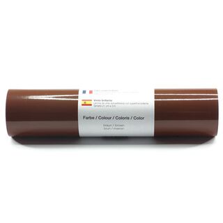 Selvklæbende vinylfolie blankt [21cm x 3m] – brun, 