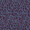 Buksestof i denimlook med leopardprint – aubergine/jeansblå,  thumbnail number 1