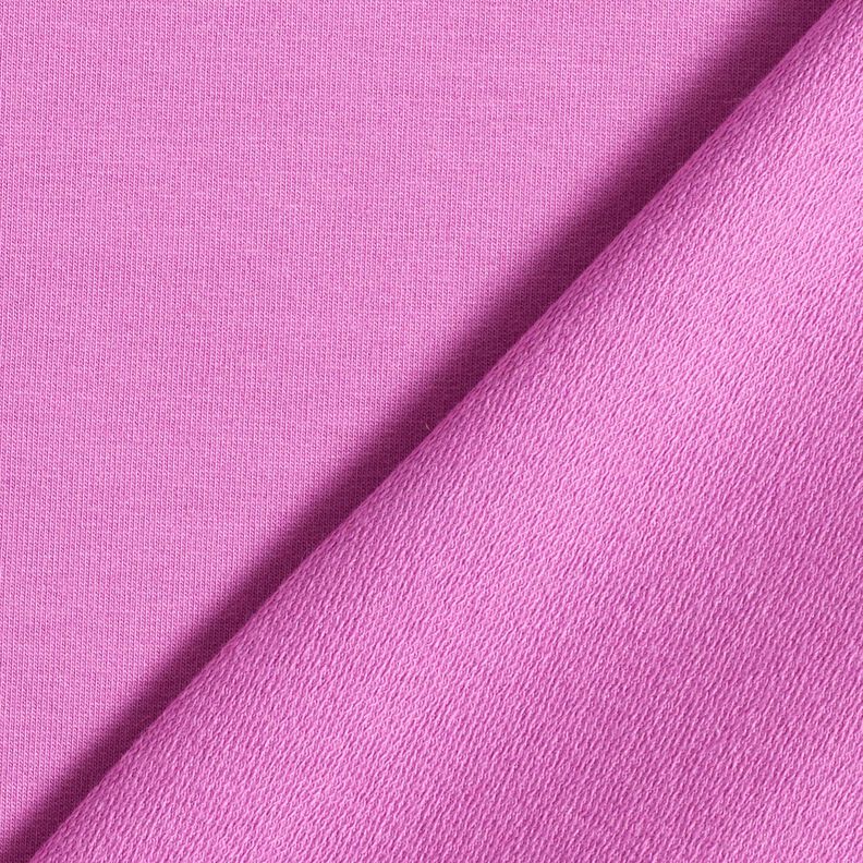 Let French Terry ensfarvet – rødlilla,  image number 5