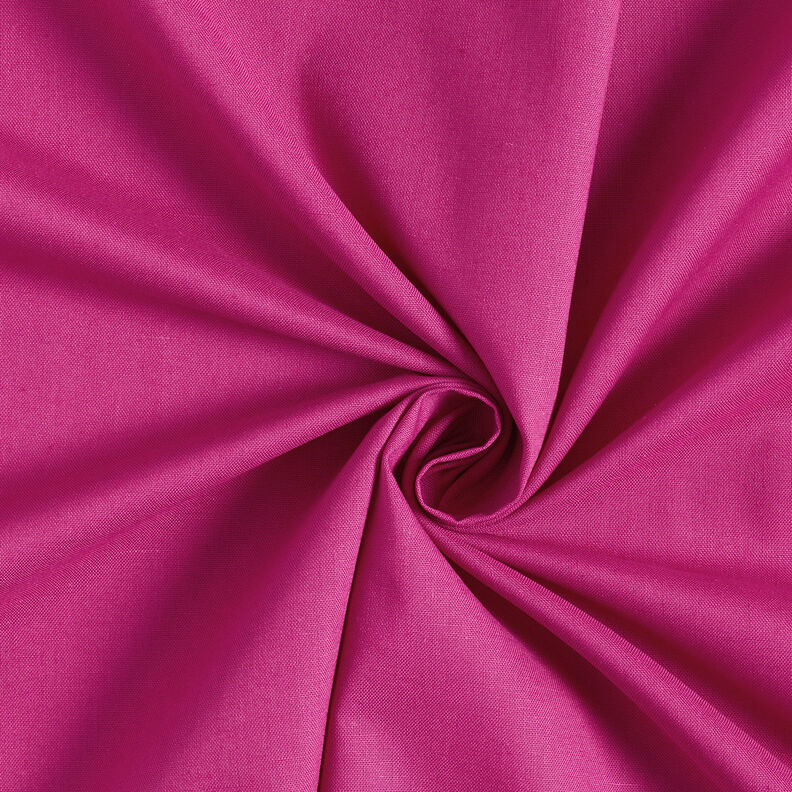 Bomuldsstof Cretonne Ensfarvet – purpur,  image number 1