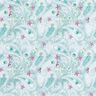 Bomuldspoplin Paisley blomsterdrøm Digitaltryk – isblå,  thumbnail number 1