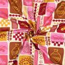 Bomuldspoplin patchwork | Poppy Fabrics – creme/mørkerød,  thumbnail number 3