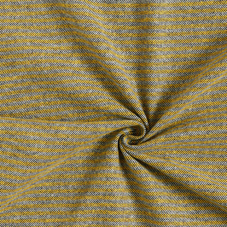 Buksestof striber – gul/grå,  image number 3