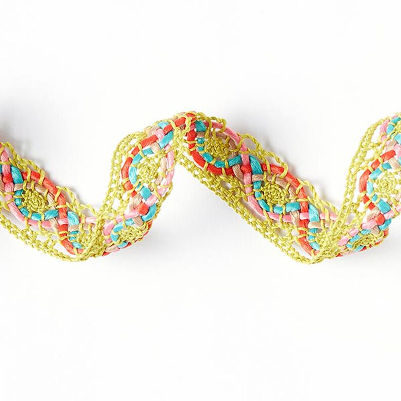 Kniplingsblonde Colors [20 mm] - neongrøn/turkis,  image number 2