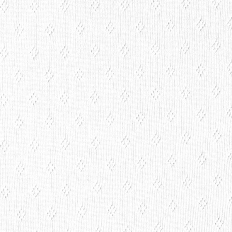 Finstrikjersey med hulmønster – hvid,  image number 1