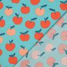 Bomuldspoplin store æbler | Poppy Fabrics – aquablå/laksefarvet,  thumbnail number 4