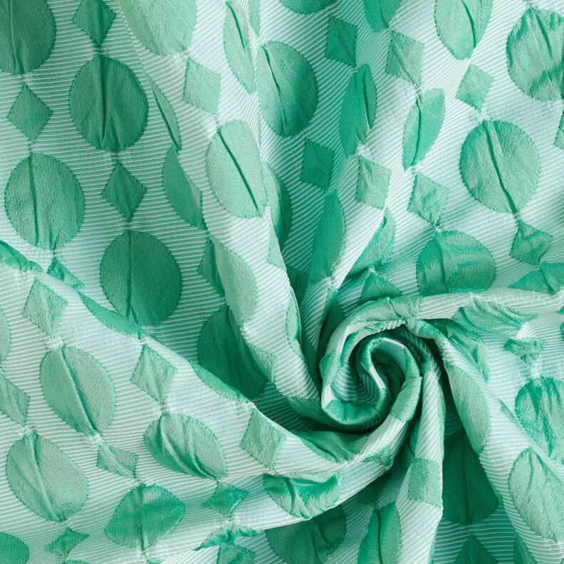 Cloqué prikker og diamantmønstre – salvie/isblå,  image number 3