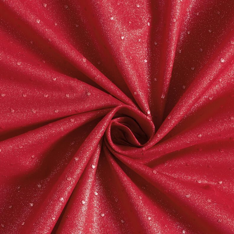 Bomuldsbatist dobby glimmer – rød,  image number 3