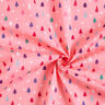 Bomuldsstof Poplin minigraner – pink/hvid,  thumbnail number 3