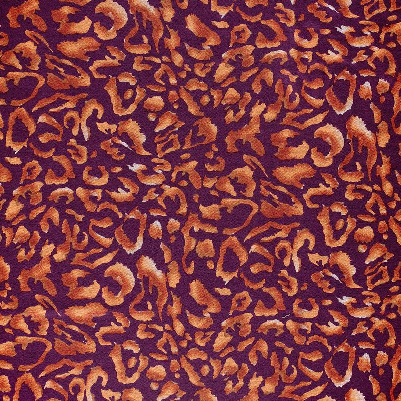 Romanit jersey leopardmønster – aubergine/terracotta,  image number 1