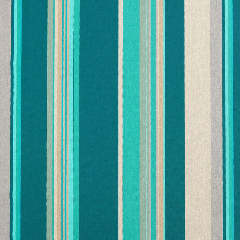 Outdoor stof Canvas blandede striber – petrol/anemone,  image number 1