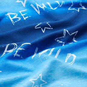 French Terry Be Wild | Glitzerpüppi – kongeblå/hvid, 