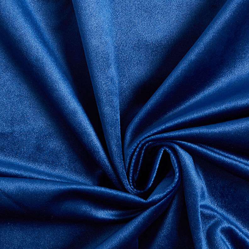Dekorationsstof fløjl – marineblå,  image number 1