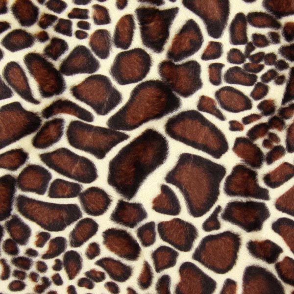 Kunstpels giraf – brun,  image number 1