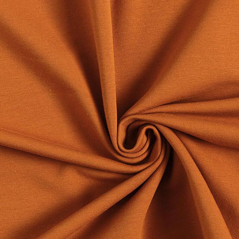 Let bomuldssweat ensfarvet – karamel,  image number 1