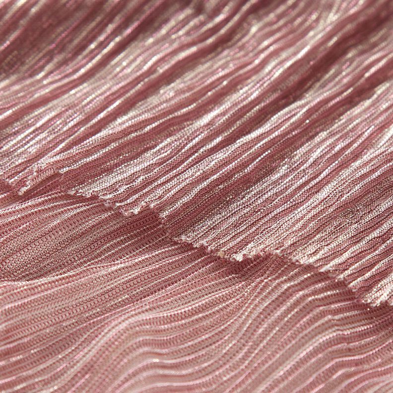 Gennemsigtig plissé glitterstriber – rosa,  image number 5
