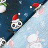 Bomuldsjersey Panda i julestemning | Glitzerpüppi – natblå/chili,  thumbnail number 4