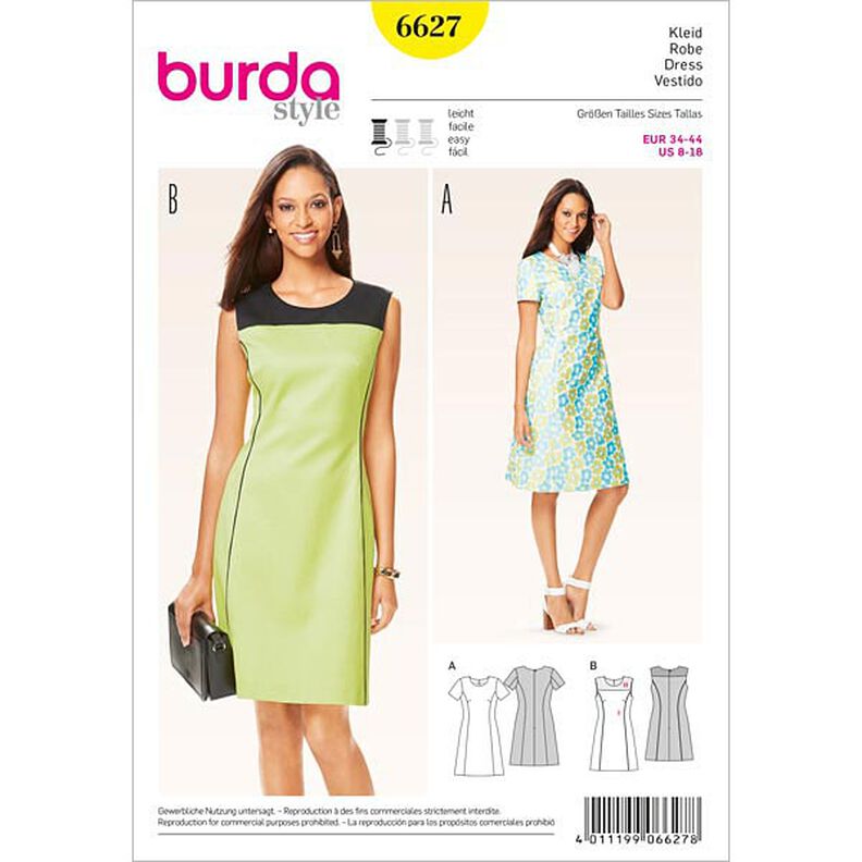 Kjole, Burda 6627,  image number 1