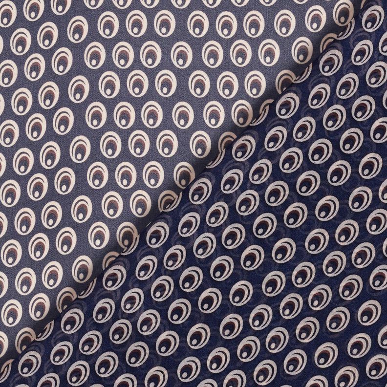 Chiffon påfugleøje – marineblå/marineblå,  image number 4