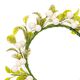 Dekoration blomsterkrans med bær [Ø 9 cm/ 16 cm] – hvid/grøn,  thumbnail number 2