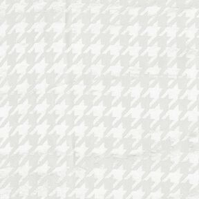 Jacquard stof pepita – hvid, 