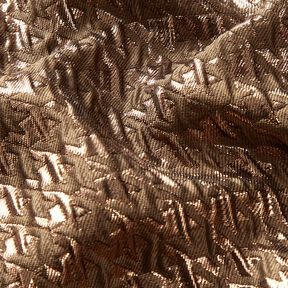 Cloqué Glitter-hanefjeds – mellembrun, 