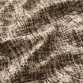 Polsterstof præget velour – mørkebrun, 