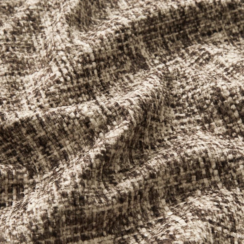 Polsterstof præget velour – mørkebrun,  image number 2