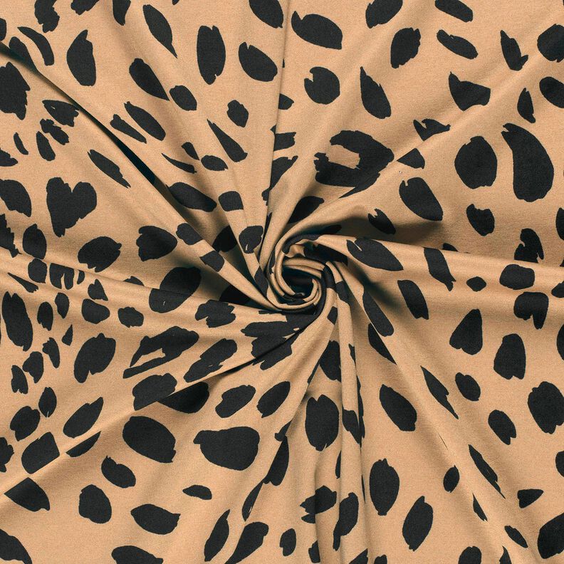 Romanit jersey leopardprint – mocca/sort,  image number 3