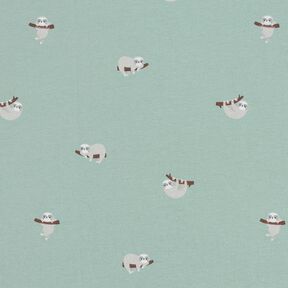 Bomuldsjersey dovendyr – lys mint, 