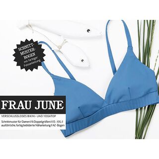 FRAU JUNE - stropløs bikini eller yogatop, Studio Schnittreif  | XS -  XXL, 