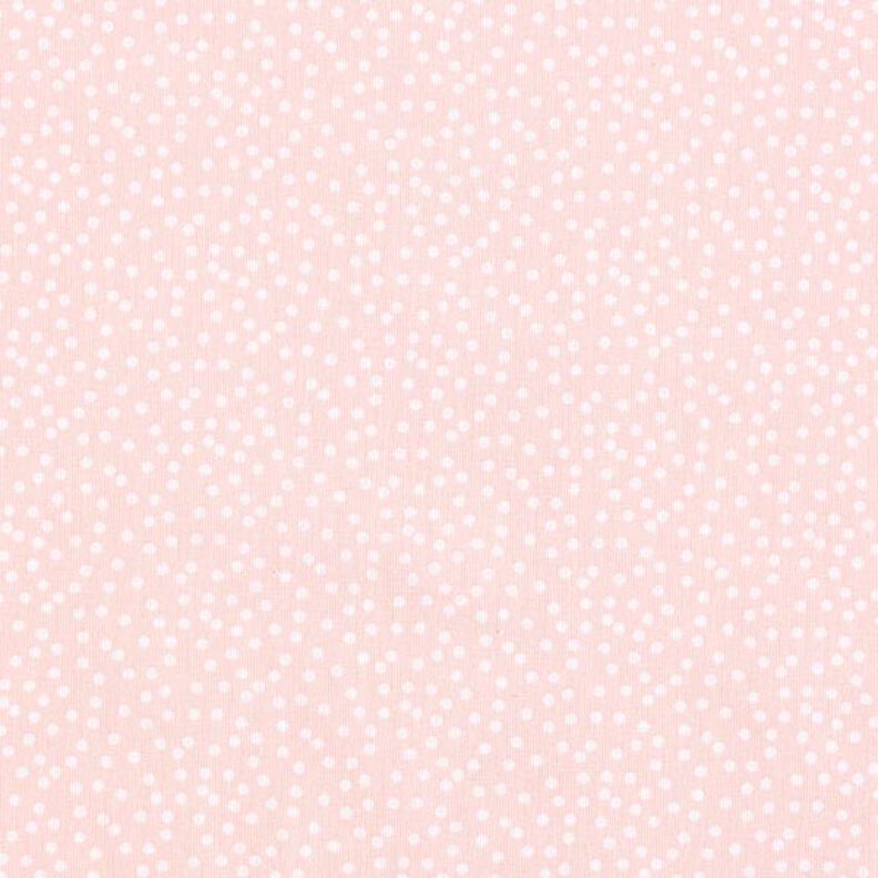 Bomuldsstof Cretonne uregelmæssige prikker – rosé,  image number 1