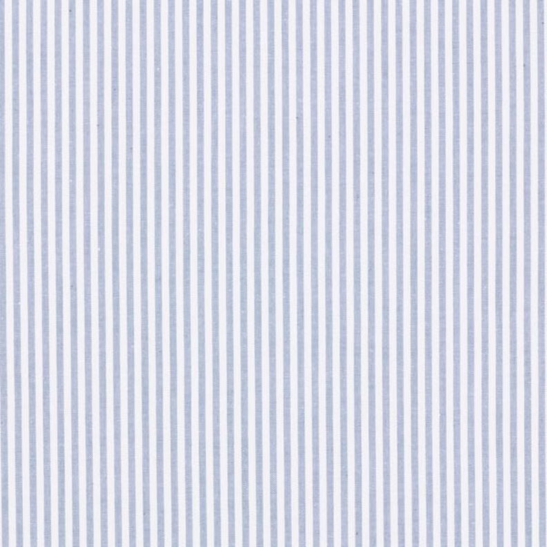 Bomuldspoplin Striber, garnfarvet – jeansblå/hvid,  image number 1
