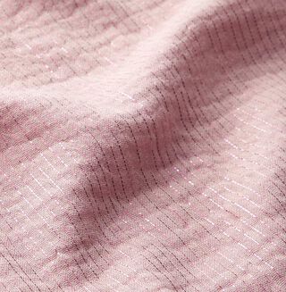 Bomuldsmusselin skinnende striber – rosa, 
