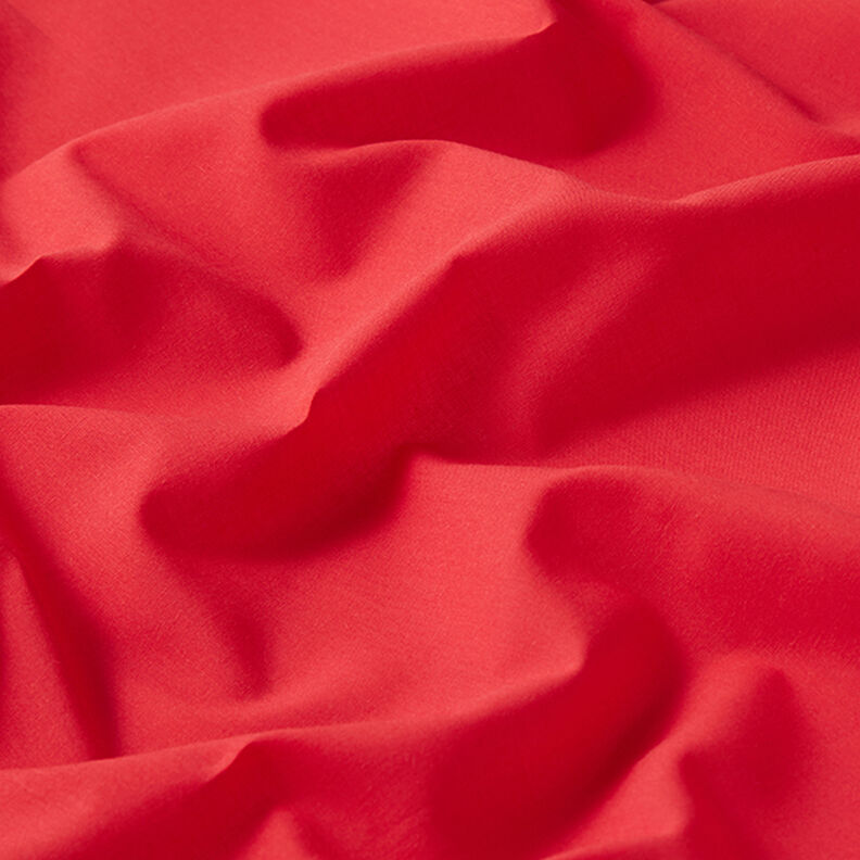 Bomuldsbatist ensfarvet – rød,  image number 2