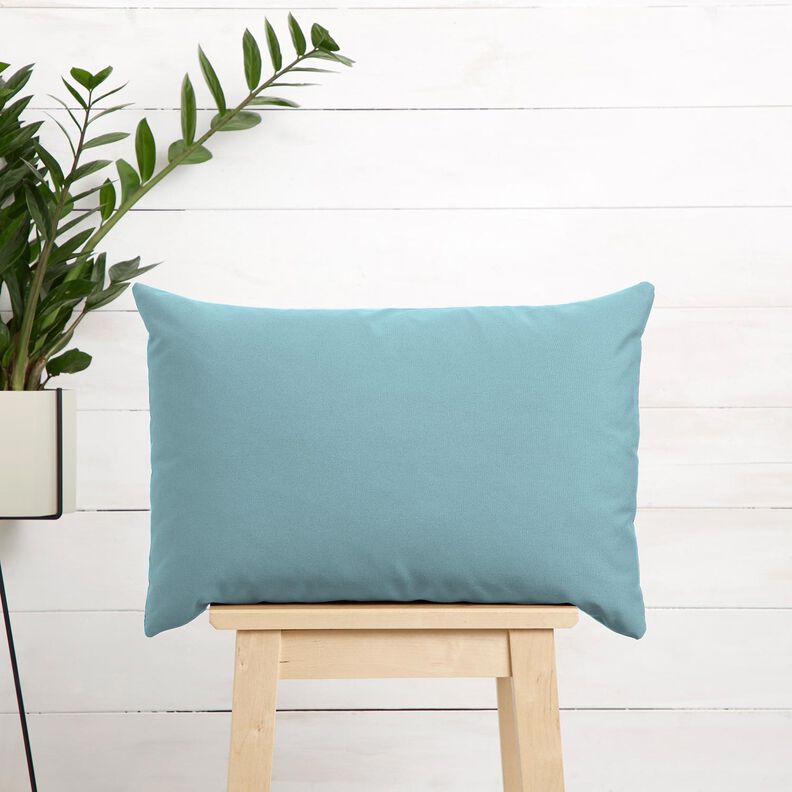 Rent hør tungt Ensfarvet – lyseblå,  image number 6