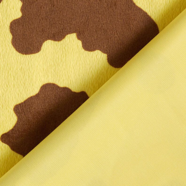 kunstpels med girafm&oslash;nster &ndash; solgul/brun,  image number 5