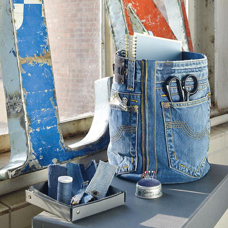 Sytrådssæt Denim med 5 jeans-synåle [ 100m | 8 Styk ] | Gütermann creativ – farvemix,  image number 14