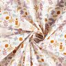 Bomuldsstof Cretonne abstrakte fugle – uldhvid/pastelviolet,  thumbnail number 3