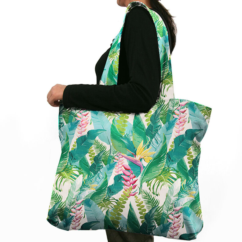 Outdoorstof Canvas tropisk urskov – azur,  image number 10