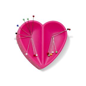 Magnetisk nålepude, hjerte [ Mål:  80  x 80  x 26 mm  ] | Prym Love – pink, 