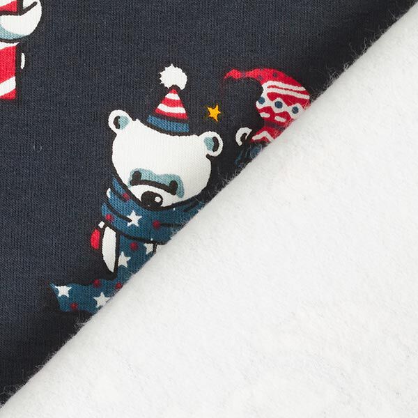 Sweatshirt lodden isbjørne fejrer jul – marineblå,  image number 4