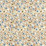 Bomuldsstof Cretonne spredte blomster – lysebeige/lysebrun,  thumbnail number 1