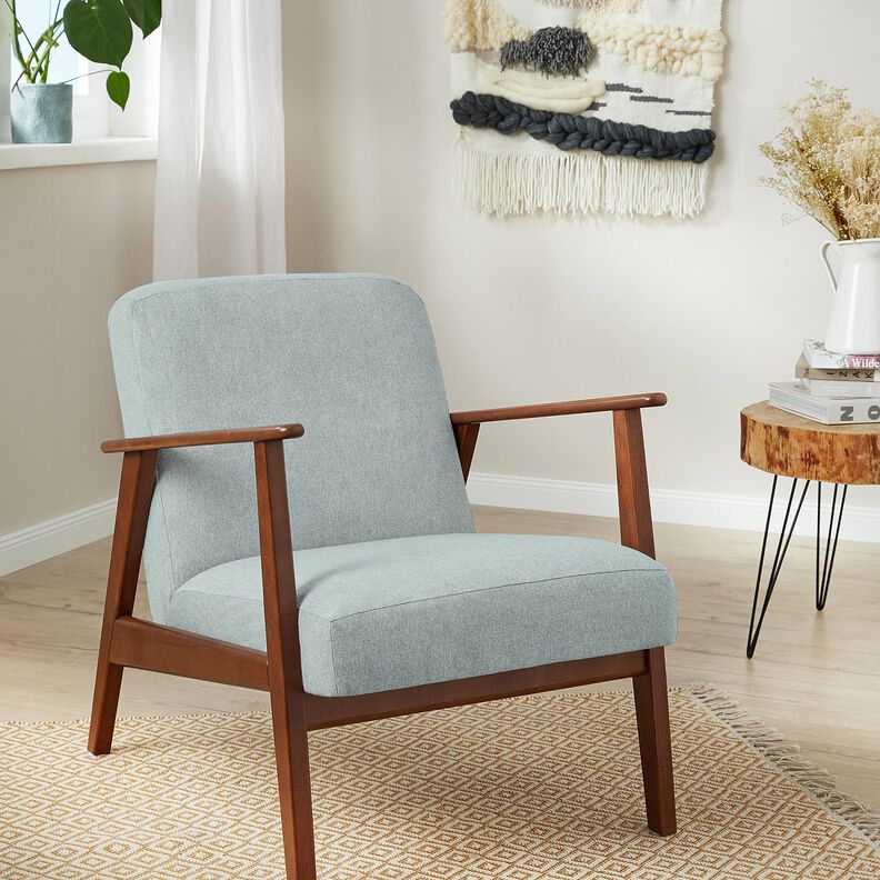 Polsterstof fin struktur – lyseblå,  image number 4