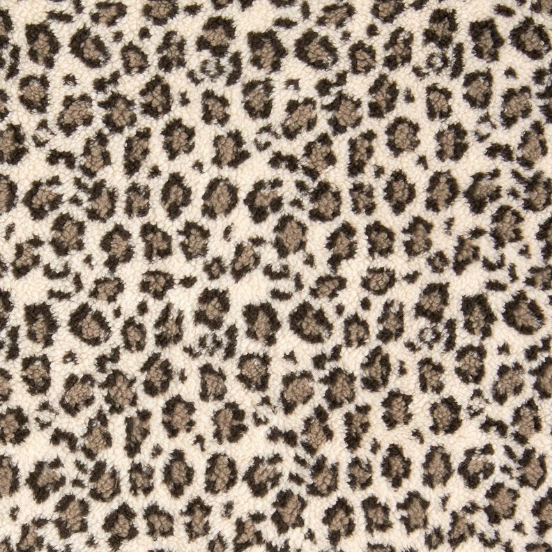 Teddyplys leopardprint – lysebeige/sand,  image number 1